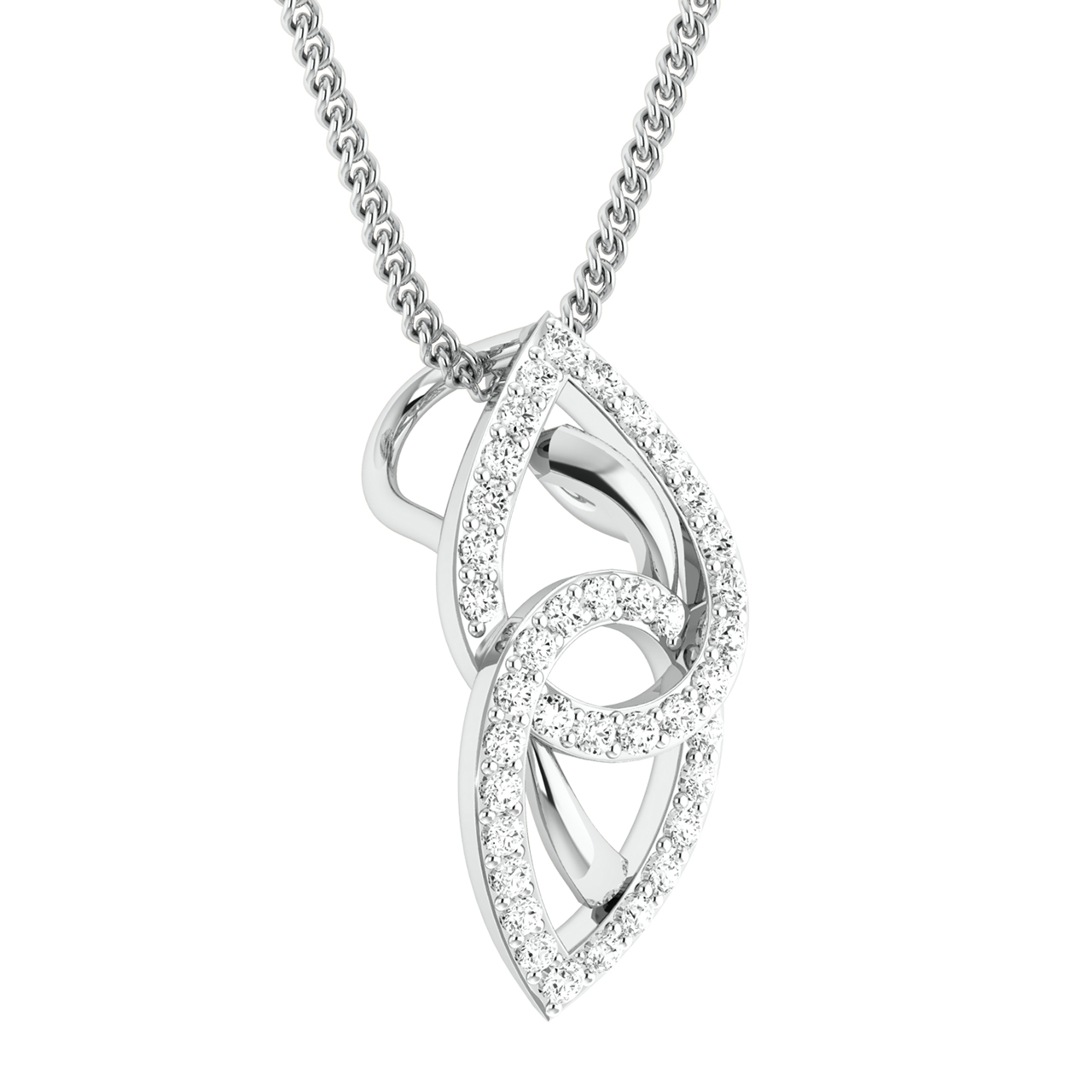 Ailani Round Diamond Office Wear Pendant